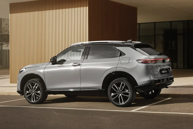 de honda hrv in de kleur urban grey
