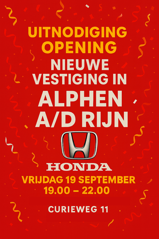 opening honda van nieuwkerk alphen aan den rijn