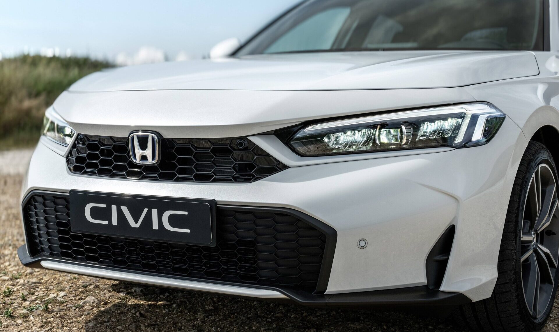 front van de gefacelifte honda civic