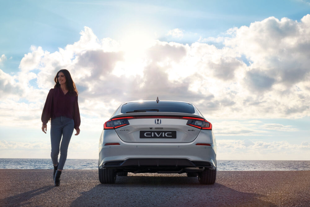 honda civic recht van achter